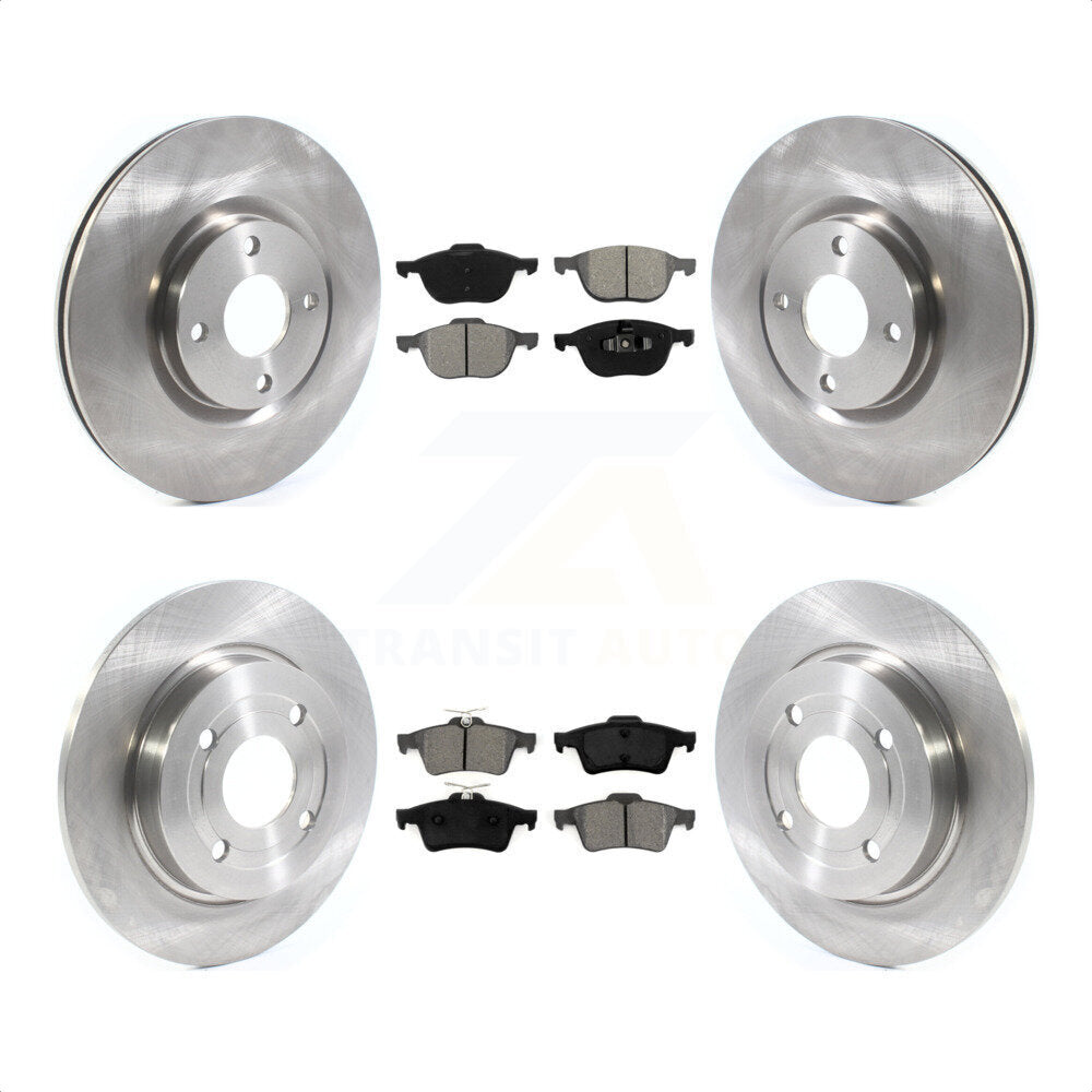 [Avant + Arrière] Kit de Disque et plaquette (semi-métallique) de frein pour 2018-2022 Ford EcoSport AWD K8S-102784 par Transit Auto