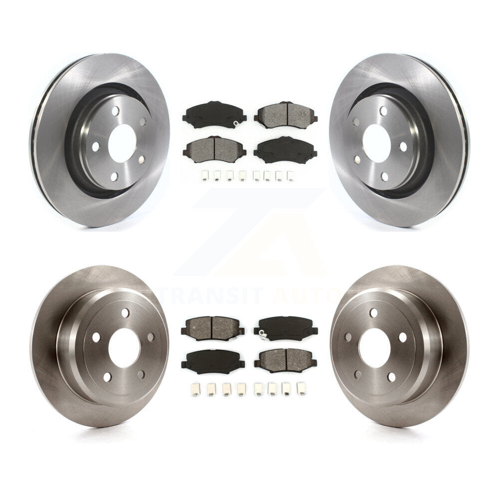 [Avant + Arrière] Kit de Disque et plaquette (semi-métallique) de frein pour Jeep Wrangler JK avec 332mm Diameter Rotor K8S-102785