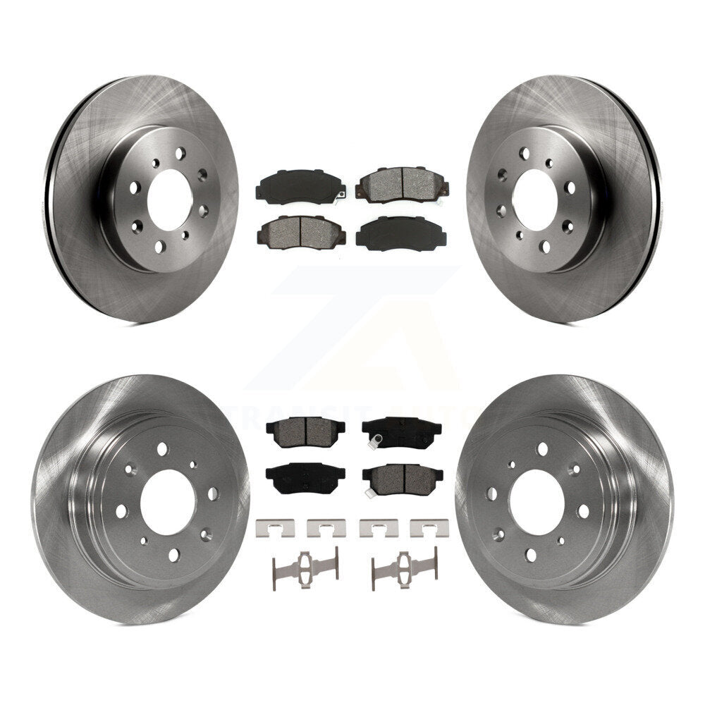 [Avant + Arrière] Kit de Disque et plaquette (semi-métallique) de frein pour 1992-1993 Acura Integra GS-R K8S-102786