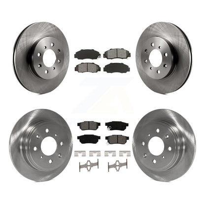 [Avant + Arrière] Kit de Disque et plaquette (semi-métallique) de frein pour 1992-1993 Acura Integra GS-R K8S-102786