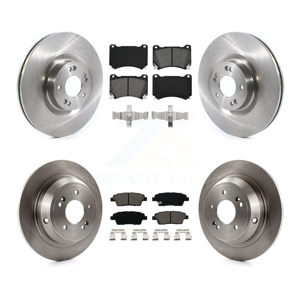 [Avant + Arrière] Kit de Disque et plaquette (semi-métallique) de frein pour 2012-2014 Hyundai Genesis 5.0L K8S-102801