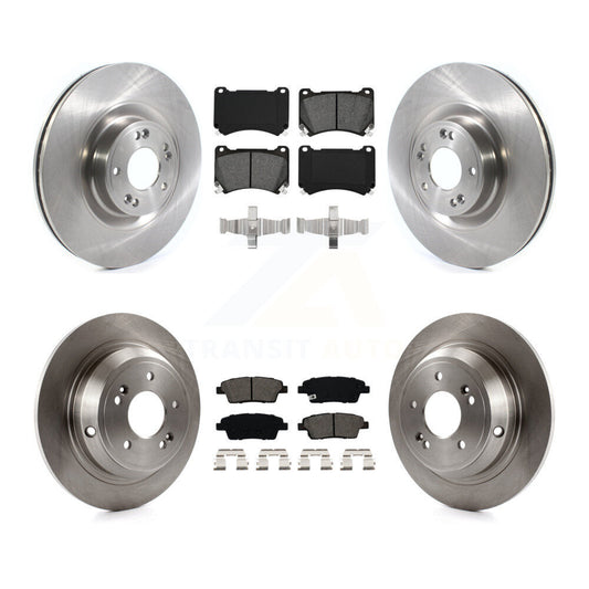 [Avant + Arrière] Kit de Disque et plaquette (semi-métallique) de frein pour 2012-2014 Hyundai Genesis 5.0L K8S-102801