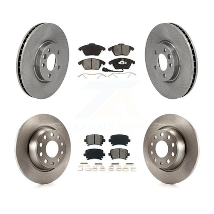 [Avant + Arrière] Kit de Disque et plaquette (semi-métallique) de frein pour Volkswagen CC avec 340mm Diameter Rotor K8S-102802
