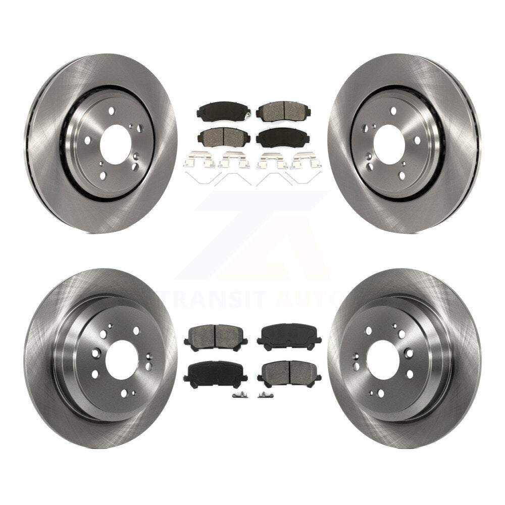 [Avant + Arrière] Kit de Disque et plaquette (semi-métallique) de frein pour 2019-2022 Honda Passport K8S-102804