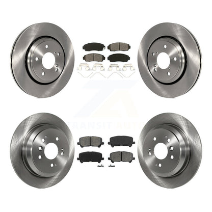 [Avant + Arrière] Kit de Disque et plaquette (semi-métallique) de frein pour 2019-2022 Honda Passport K8S-102804