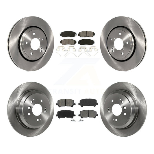 [Avant + Arrière] Kit de Disque et plaquette (semi-métallique) de frein pour 2019-2022 Honda Passport K8S-102804