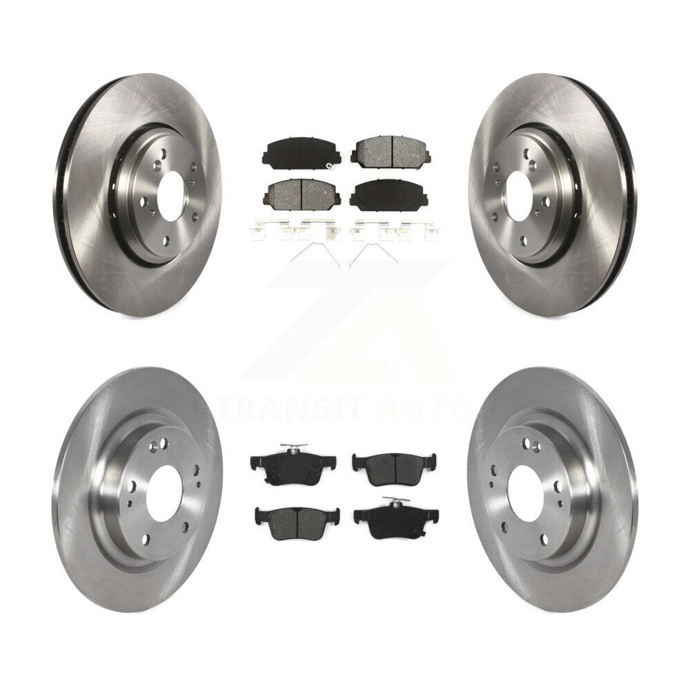 [Avant + Arrière] Kit de Disque et plaquette (semi-métallique) de frein pour Honda Civic K8S-102810