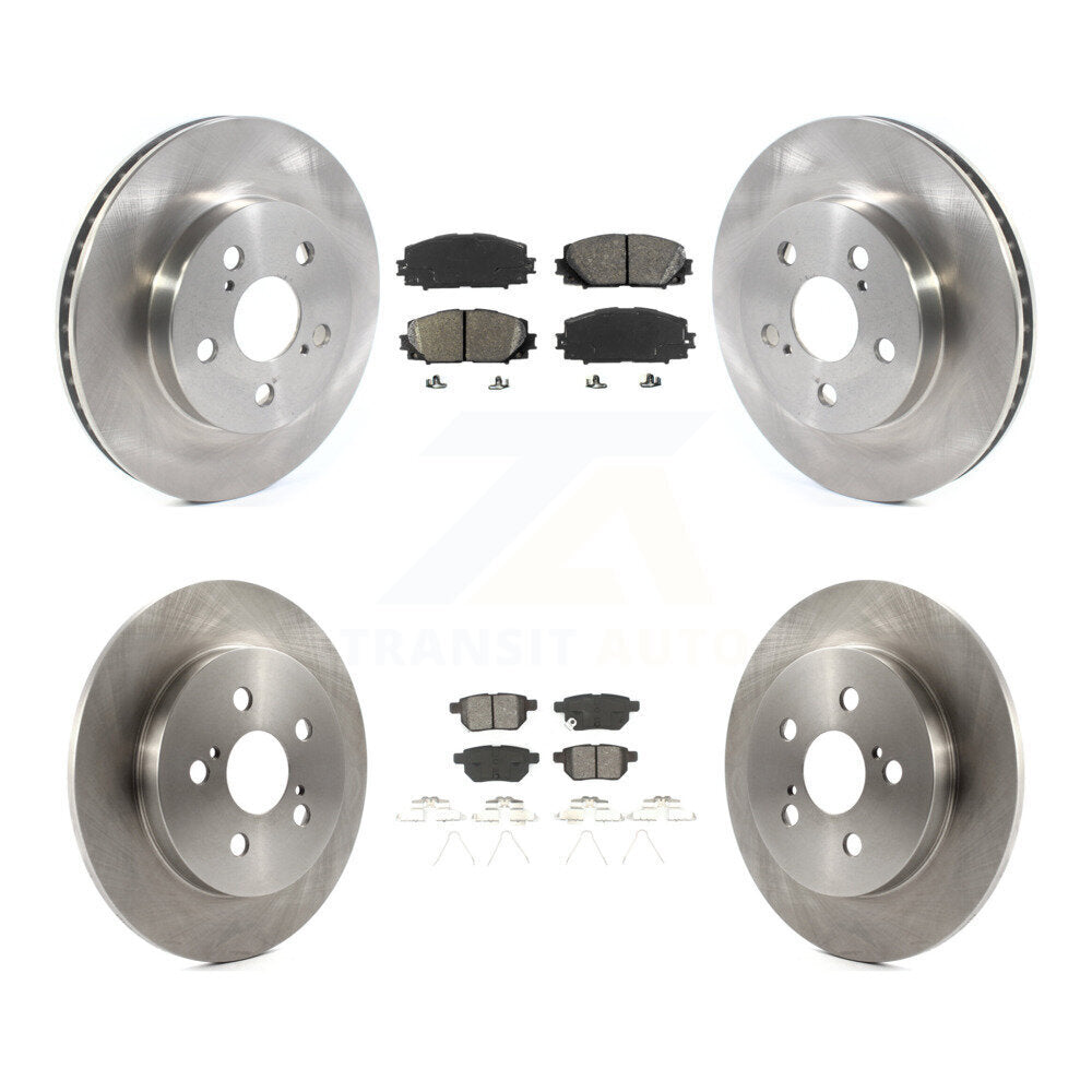 [Avant + Arrière] Kit de Disque et plaquette (semi-métallique) de frein pour Toyota Prius Corolla Prime K8S-102812