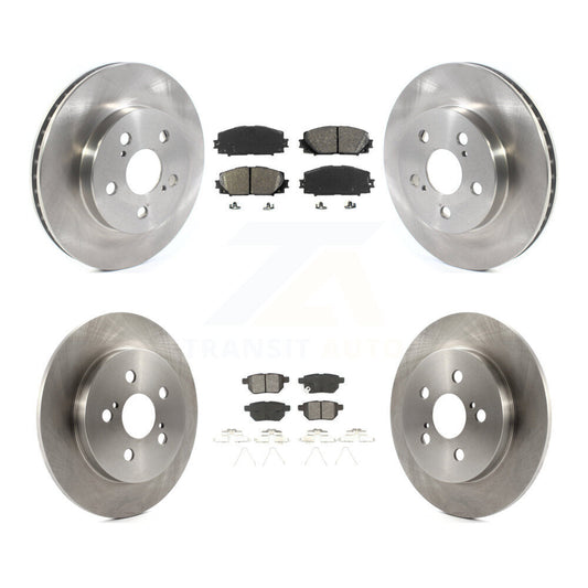 [Avant + Arrière] Kit de Disque et plaquette (semi-métallique) de frein pour Toyota Prius Corolla Prime K8S-102812