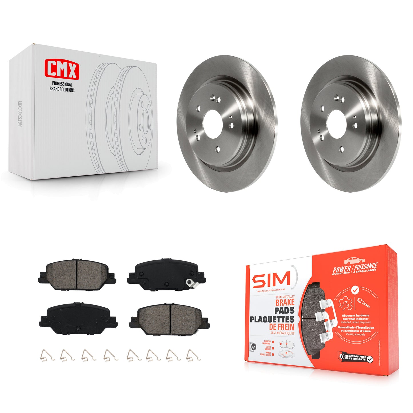 [Arrière] Kit de Disque et plaquette (semi-métallique) de frein pour 2017-2022 Honda CR-V K8S-102830