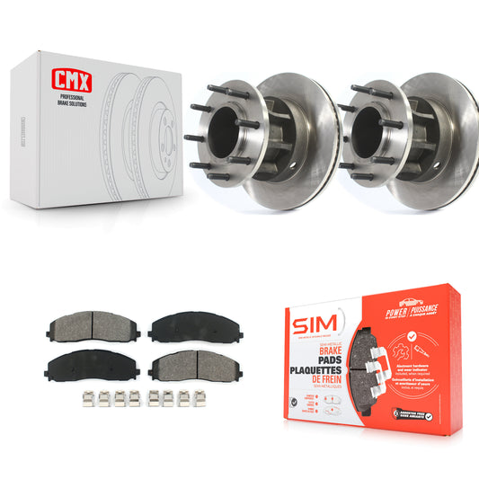 [Avant] Kit de Disque et plaquette (semi-métallique) de frein pour Ford F-350 Super Duty F-250 avec Dual Rear Wheels RWD K8S-102832