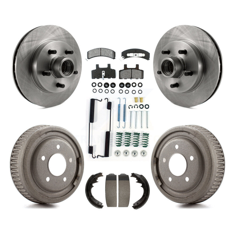 [Avant + Arrière] Kit de Disque et plaquette (semi-métallique) de frein pour 1997-1999 Chevrolet C1500 Suburban GAS engine avec 10" Diameter K8S-102833