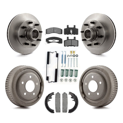 [Avant + Arrière] Kit de Disque et plaquette (semi-métallique) de frein pour 1998-1999 Chevrolet C1500 Suburban DIESEL engine avec 10" Diameter K8S-102834