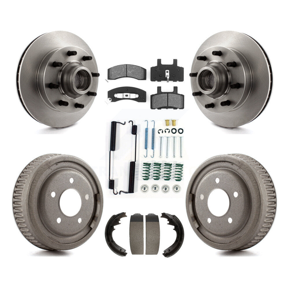 [Avant + Arrière] Kit de Disque et plaquette (semi-métallique) de frein pour 1997 Chevrolet C1500 Suburban DIESEL engine avec 10" Diameter K8S-102835