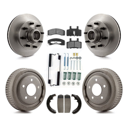 [Avant + Arrière] Kit de Disque et plaquette (semi-métallique) de frein pour 1997 Chevrolet C1500 Suburban DIESEL engine avec 10" Diameter K8S-102835