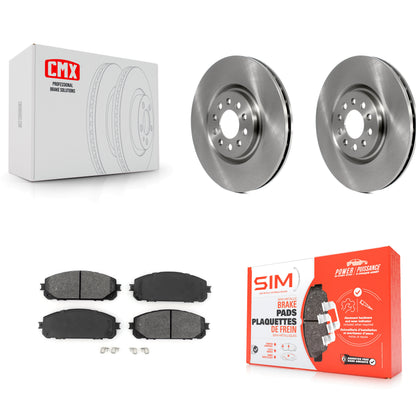 [Avant] Kit de Disque et plaquette (semi-métallique) de frein pour 2014-2021 Jeep Cherokee avec Dual Piston Caliper K8S-102836