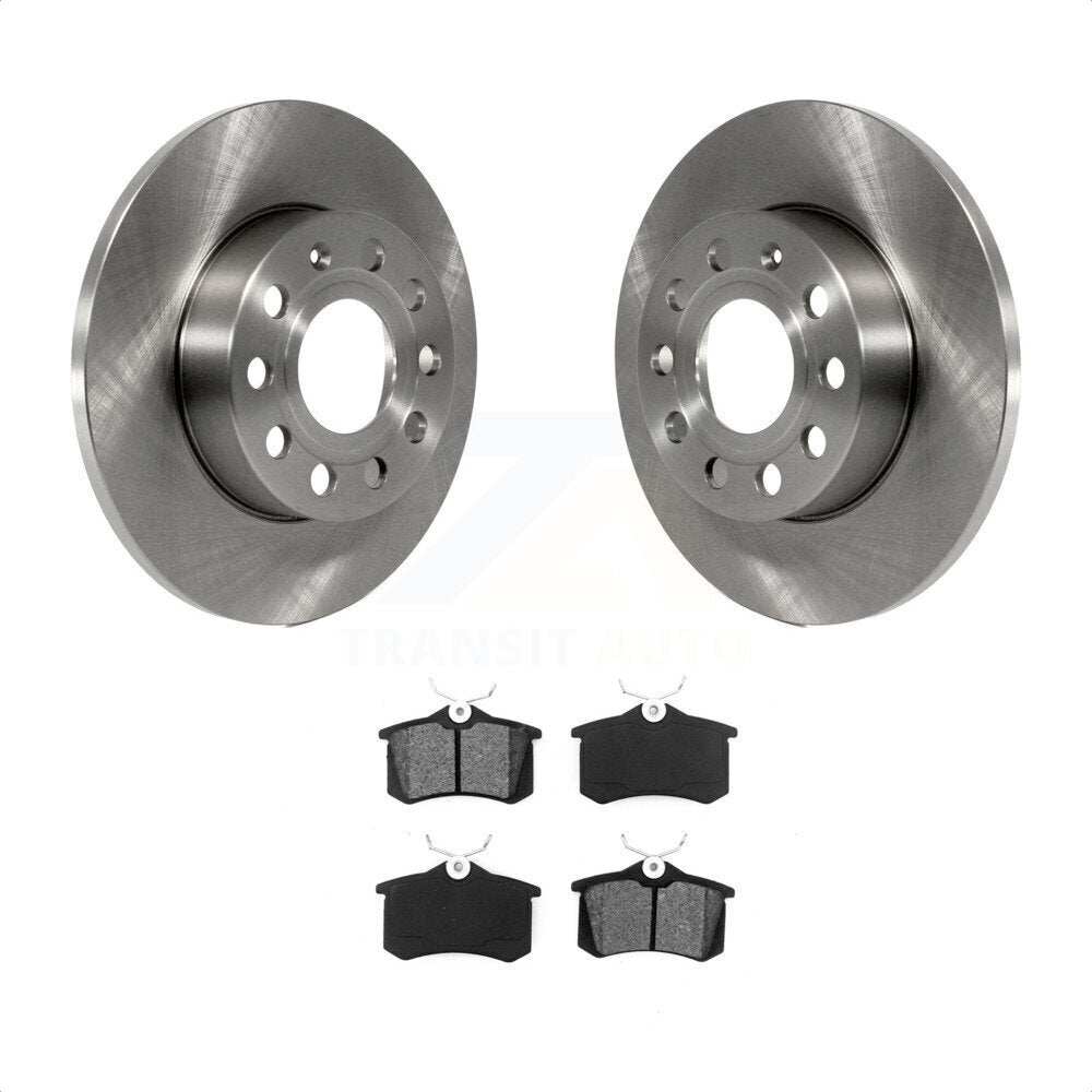 [Arrière] Kit de Disque et plaquette (semi-métallique) de frein pour 2011 Volkswagen Golf avec 256mm Diameter Rotor K8S-102837 par Transit Auto