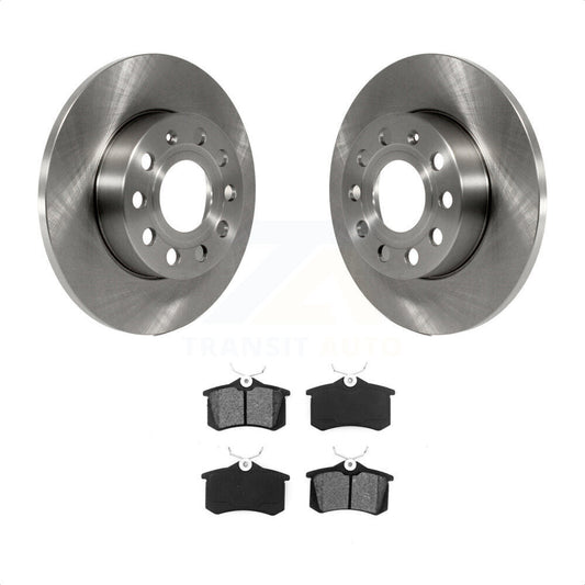 [Arrière] Kit de Disque et plaquette (semi-métallique) de frein pour 2011 Volkswagen Golf avec 256mm Diameter Rotor K8S-102837 par Transit Auto