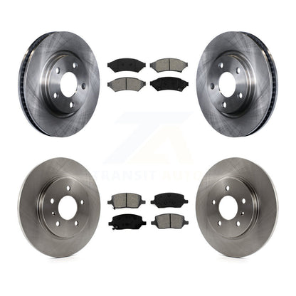 [Avant + Arrière] Kit de Disque et plaquette (semi-métallique) de frein pour 2005 Chevrolet Uplander Pontiac Montana Buick Terraza Saturn Relay K8S-102840