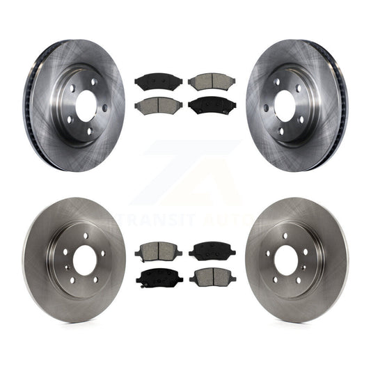 [Avant + Arrière] Kit de Disque et plaquette (semi-métallique) de frein pour 2005 Chevrolet Uplander Pontiac Montana Buick Terraza Saturn Relay K8S-102840