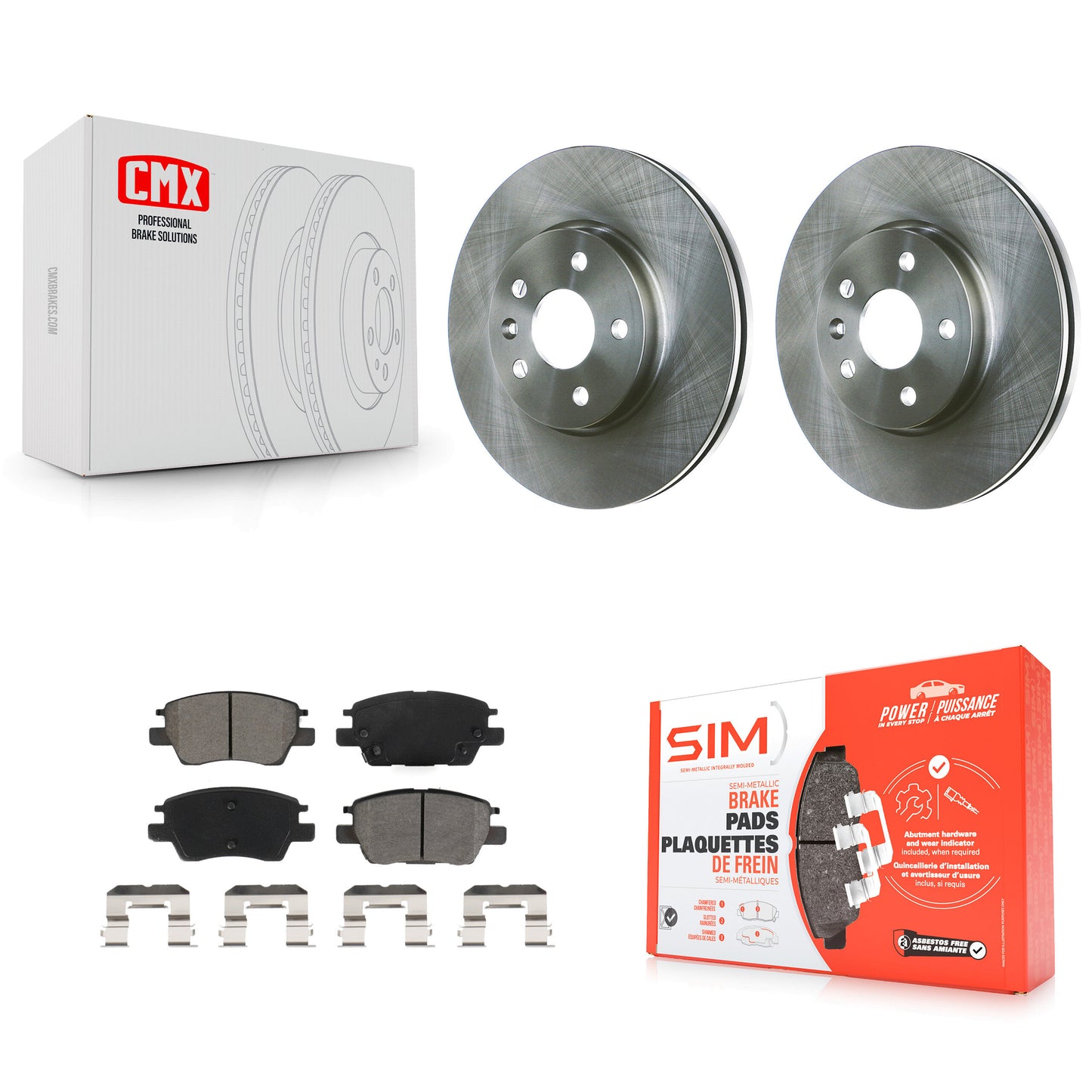 [Avant] Kit de Disque et plaquette (semi-métallique) de frein pour Chevrolet Cruze Volt Bolt EV EUV K8S-102853