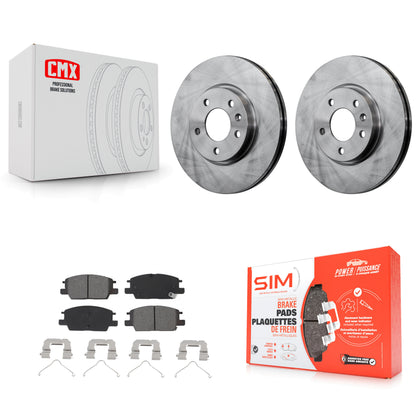 [Avant] Kit de Disque et plaquette (semi-métallique) de frein pour Chevrolet Equinox Malibu GMC Terrain Buick LaCrosse Regal Sportback TourX K8S-102854