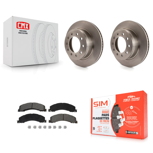 [Avant] Kit de Disque et plaquette (semi-métallique) de frein pour Ram 5500 Dodge Sterling Truck 4500 Bullet 45 55 K8S-102858