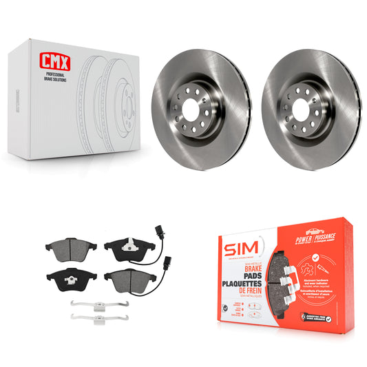 [Avant] Kit de Disque et plaquette (semi-métallique) de frein pour Volkswagen Passat CC Golf R R32 K8S-102869