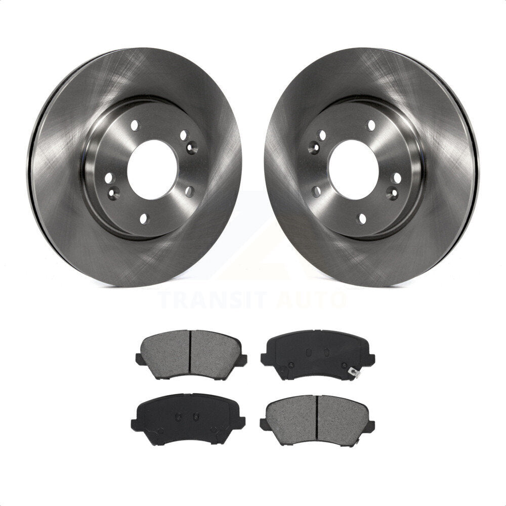 [Avant] Kit de Disque et plaquette (semi-métallique) de frein pour Kia Forte Hyundai Veloster Elantra GT Forte5 Koup K8S-102875 par Transit Auto