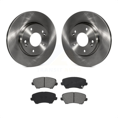 [Avant] Kit de Disque et plaquette (semi-métallique) de frein pour Kia Forte Hyundai Veloster Elantra GT Forte5 Koup K8S-102875 par Transit Auto
