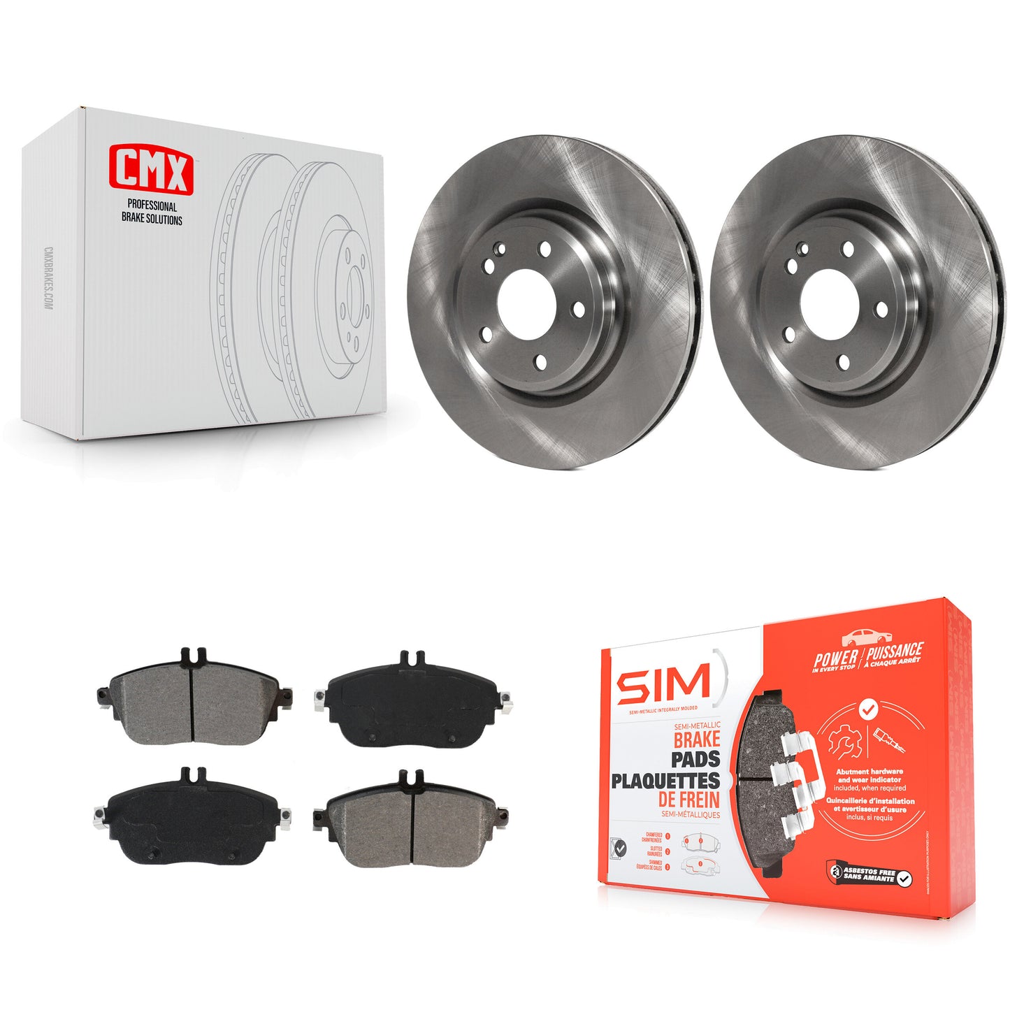 [Avant] Kit de Disque et plaquette (semi-métallique) de frein pour Mercedes-Benz GLA250 CLA250 INFINITI QX30 B Electric Drive B250 K8S-102882