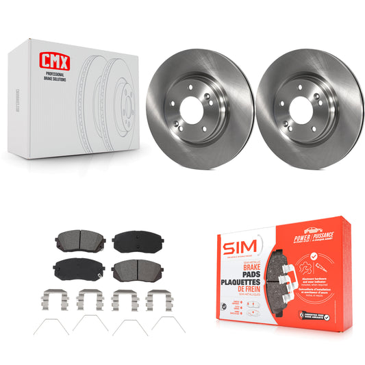 [Avant] Kit de Disque et plaquette (semi-métallique) de frein pour Kia Soul Hyundai Kona Elantra GT Veloster Forte Seltos K8S-102885