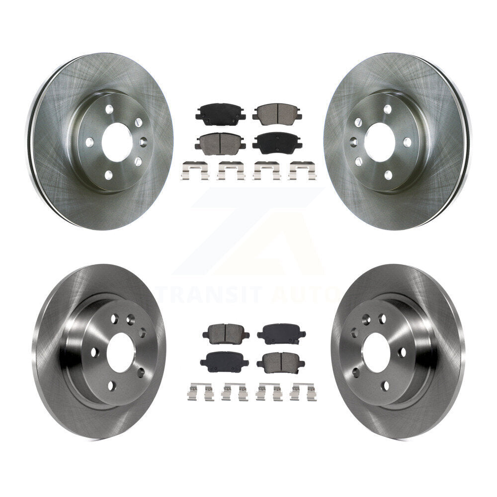 [Avant + Arrière] Kit de Disque et plaquette (semi-métallique) de frein pour 2016 Chevrolet Cruze avec 268mm Diameter Rotor K8S-102890