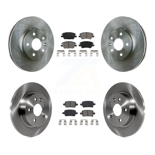 [Avant + Arrière] Kit de Disque et plaquette (semi-métallique) de frein pour 2016 Chevrolet Cruze avec 268mm Diameter Rotor K8S-102890