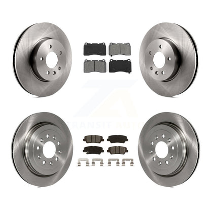 [Avant + Arrière] Kit de Disque et plaquette (semi-métallique) de frein pour 2013-2015 Cadillac ATS avec 321mm Diameter Rotor K8S-102895