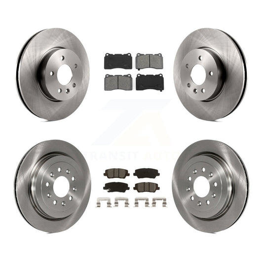 [Avant + Arrière] Kit de Disque et plaquette (semi-métallique) de frein pour 2013-2015 Cadillac ATS avec 321mm Diameter Rotor K8S-102895