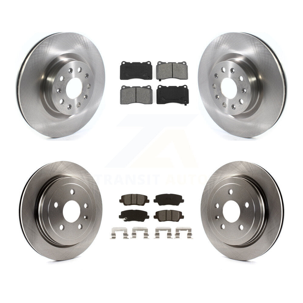 [Avant + Arrière] Kit de Disque et plaquette (semi-métallique) de frein pour Cadillac CTS avec 18" Factory Wheels K8S-102896