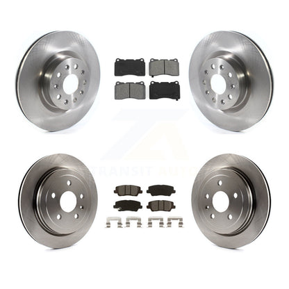 [Avant + Arrière] Kit de Disque et plaquette (semi-métallique) de frein pour Cadillac CTS avec 18" Factory Wheels K8S-102896