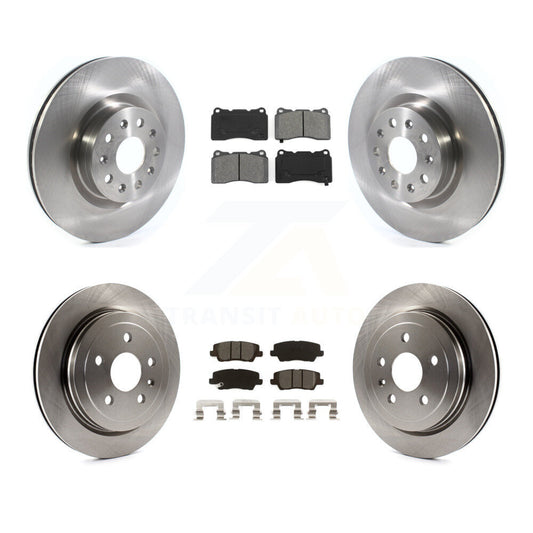 [Avant + Arrière] Kit de Disque et plaquette (semi-métallique) de frein pour Cadillac CTS avec 18" Factory Wheels K8S-102896