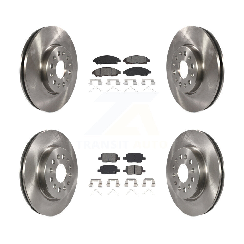 [Avant + Arrière] Kit de Disque et plaquette (semi-métallique) de frein pour Chevrolet Traverse GMC Acadia Buick Enclave Blazer K8S-102900