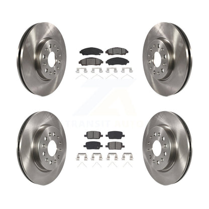 [Avant + Arrière] Kit de Disque et plaquette (semi-métallique) de frein pour Chevrolet Traverse GMC Acadia Buick Enclave Blazer K8S-102900