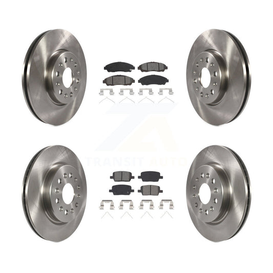 [Avant + Arrière] Kit de Disque et plaquette (semi-métallique) de frein pour Chevrolet Traverse GMC Acadia Buick Enclave Blazer K8S-102900