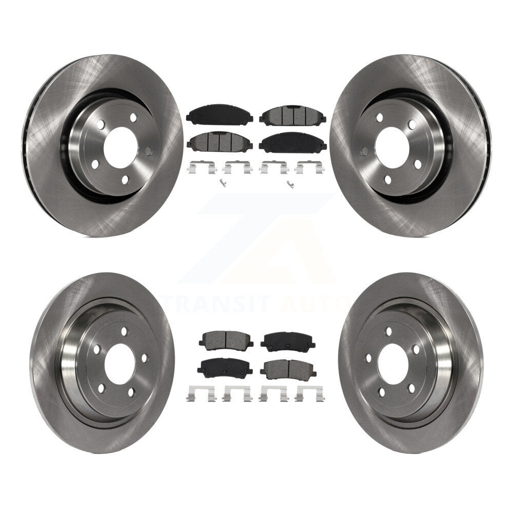 [Avant + Arrière] Kit de Disque et plaquette (semi-métallique) de frein pour Ford Mustang K8S-102902