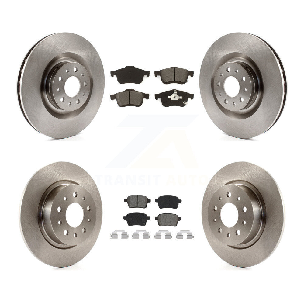 [Avant + Arrière] Kit de Disque et plaquette (semi-métallique) de frein pour 2014-2020 Fiat 500L K8S-102905
