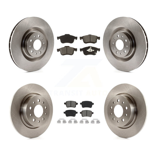 [Avant + Arrière] Kit de Disque et plaquette (semi-métallique) de frein pour 2014-2020 Fiat 500L K8S-102905