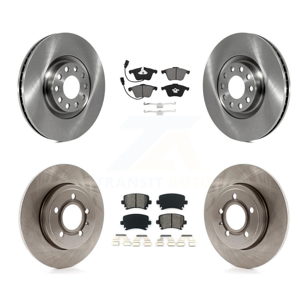 [Avant + Arrière] Kit de Disque et plaquette (semi-métallique) de frein pour Audi A4 Quattro K8S-102906
