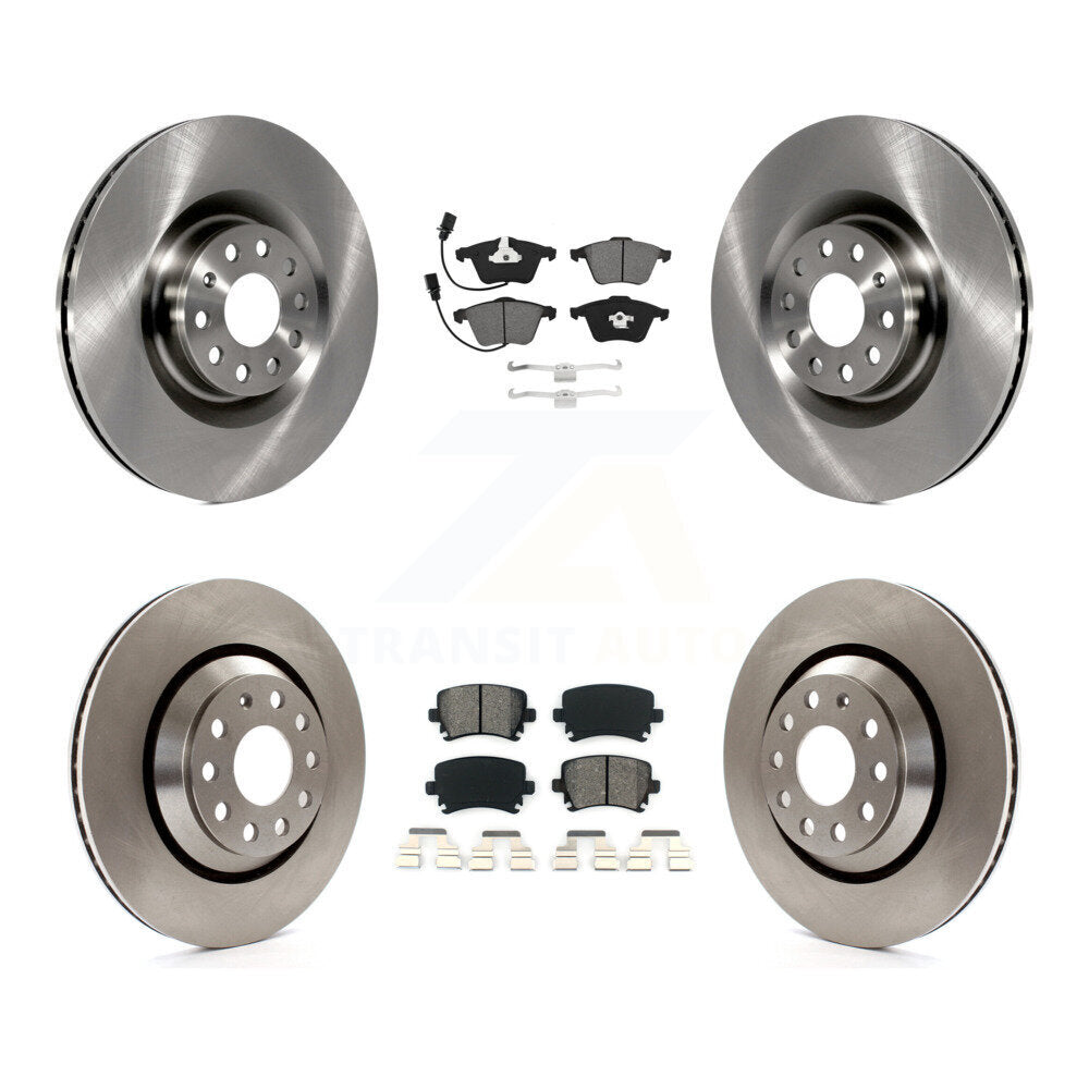 [Avant + Arrière] Kit de Disque et plaquette (semi-métallique) de frein pour Volkswagen Passat CC Golf R R32 K8S-102913