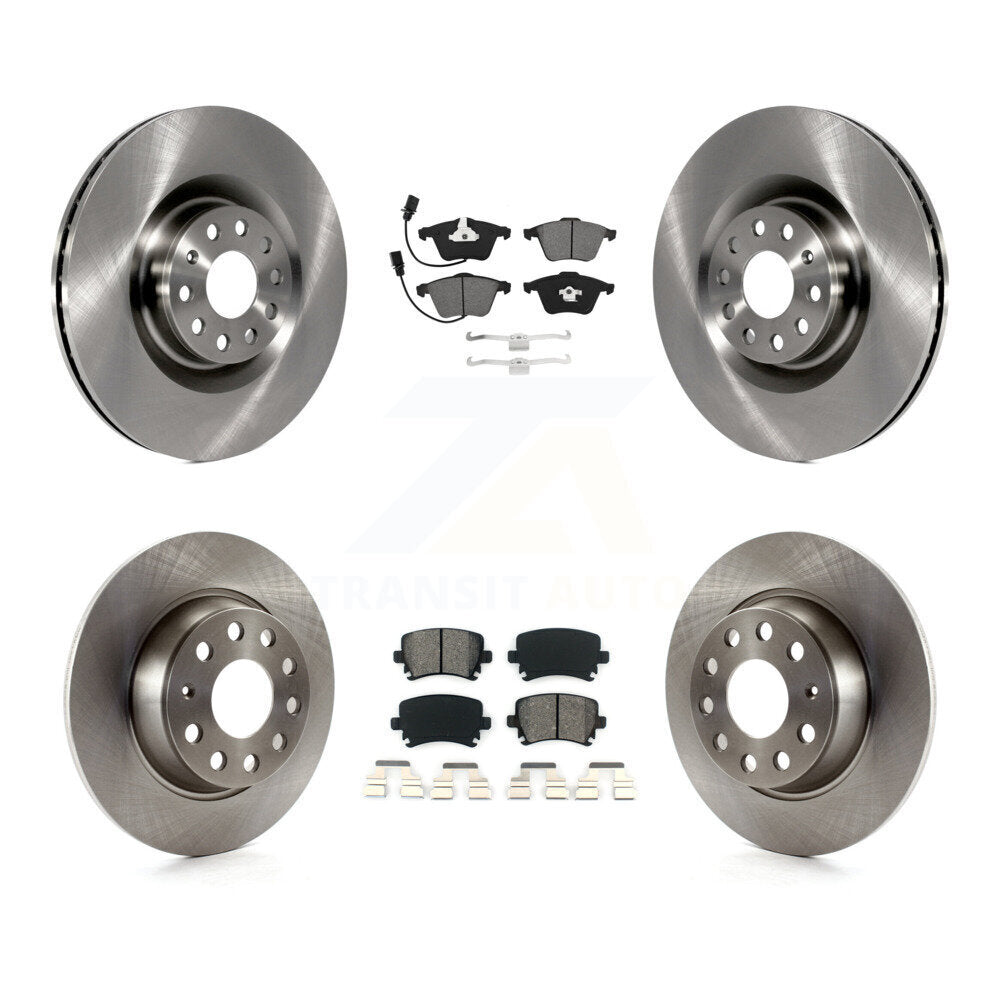 [Avant + Arrière] Kit de Disque et plaquette (semi-métallique) de frein pour 2006-2007 Volkswagen Passat FWD avec Naturally Aspirated K8S-102914