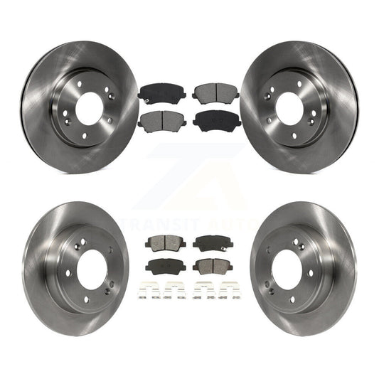 [Avant + Arrière] Kit de Disque et plaquette (semi-métallique) de frein pour Kia Forte Hyundai Elantra GT Forte5 Koup K8S-102923