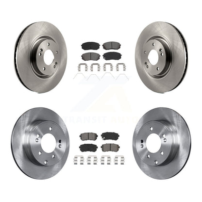 [Avant + Arrière] Kit de Disque et plaquette (semi-métallique) de frein pour Kia Optima avec Manual Parking K8S-102928